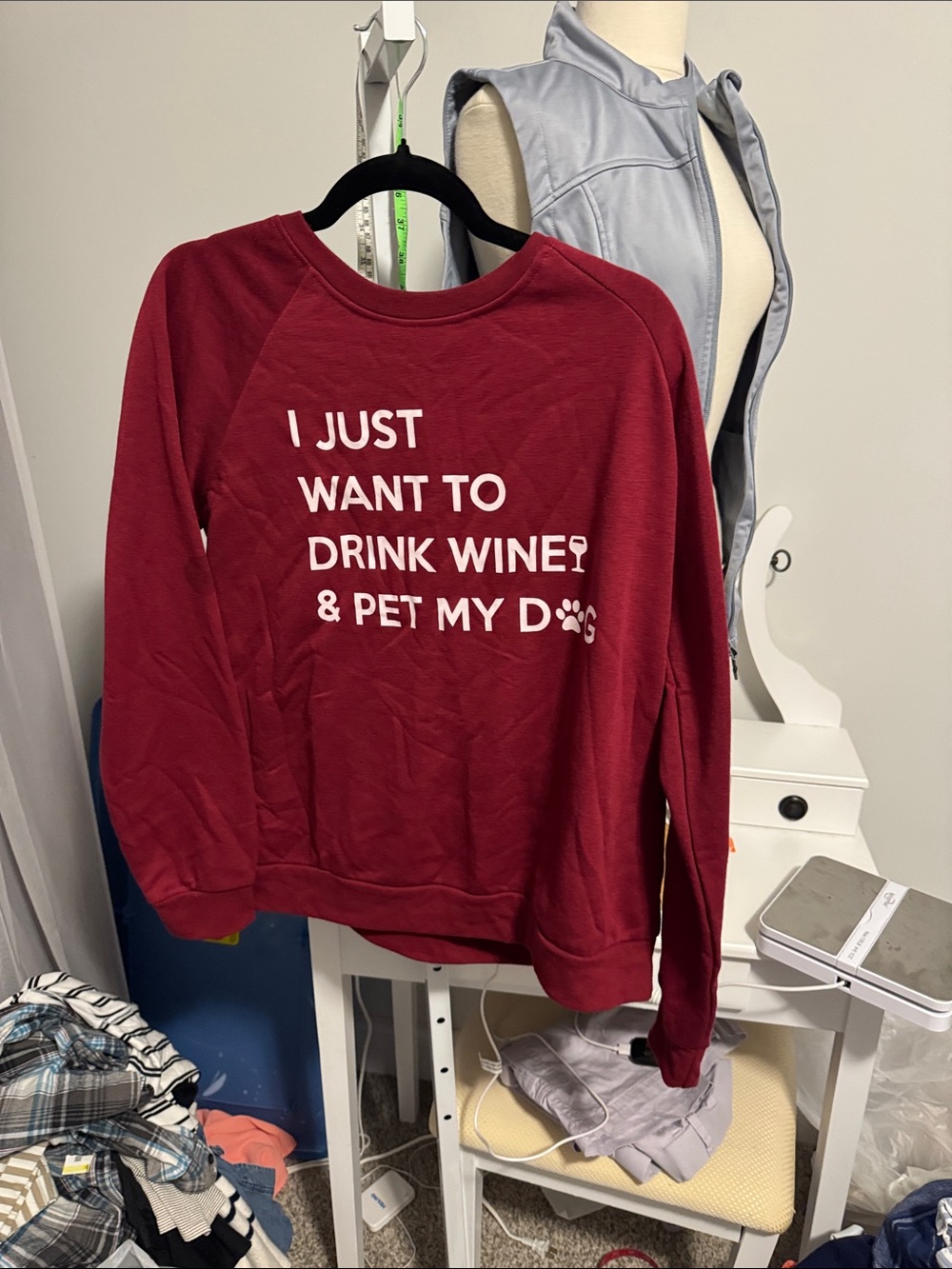 Freeze Maroon Graphic Pet Sweatshirt with White Text